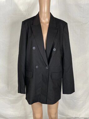Nude Lucy Women’s Single-Button Blazer Size S Black — SAMPLE
